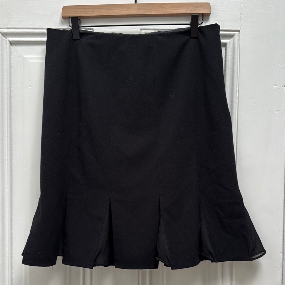 Black Women's Skirt with Chiffon